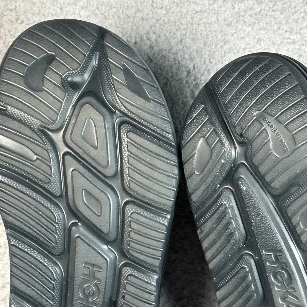 Hoka Ora Recovery Slide 3 Sandals Mens 8 Womens 10 Black Comfort Athletic Travel